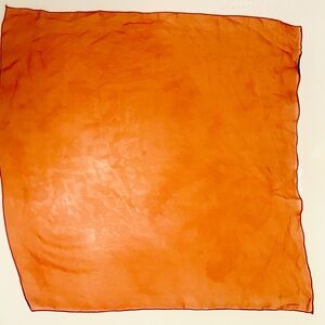 Silk Vibrant Orange Scarf